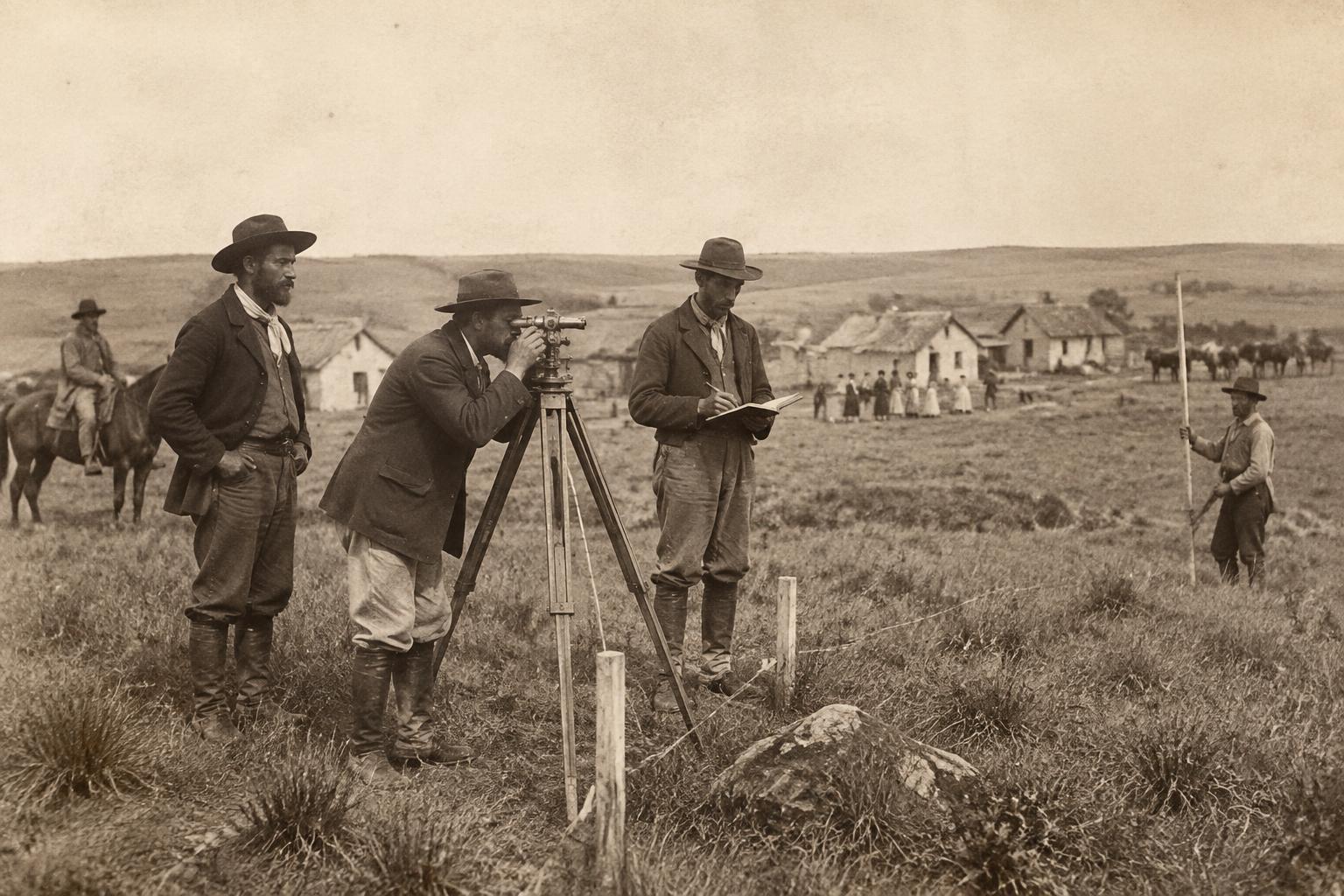 Reconstituição da medição das terras em 1894